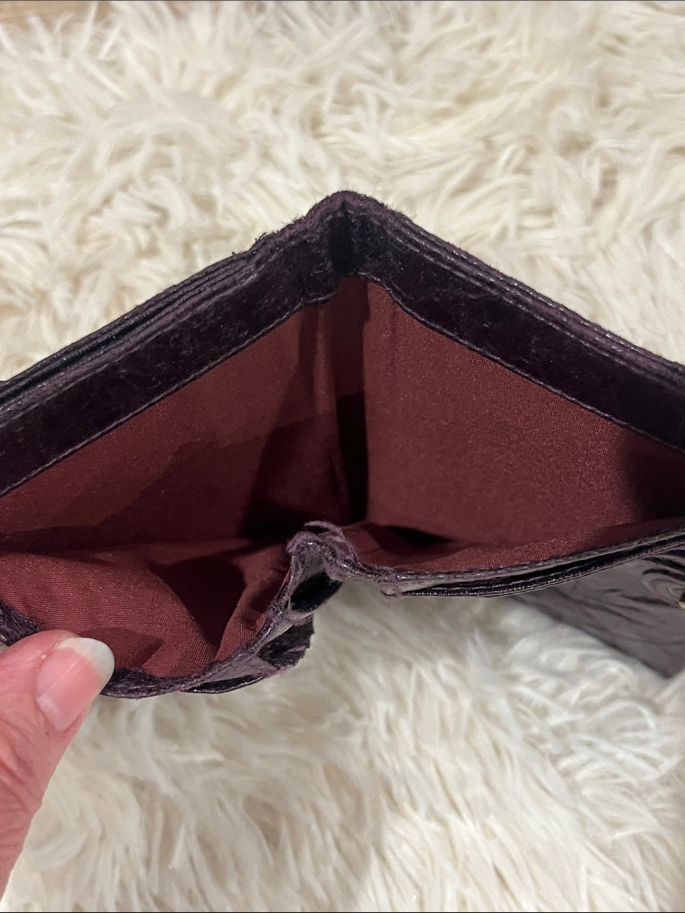 Matt & Nat deep purple/plum wallet. - Picture 7 of 10